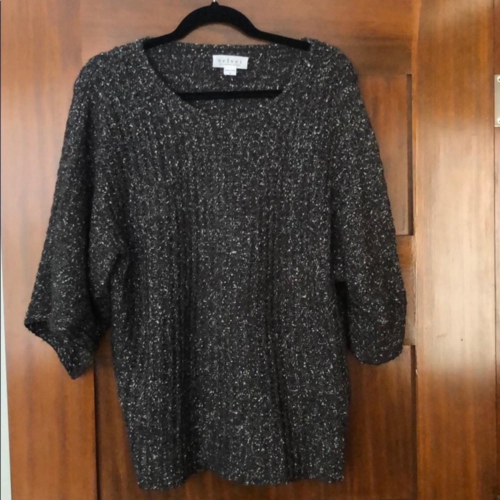 Velvet Knit Sweater Top